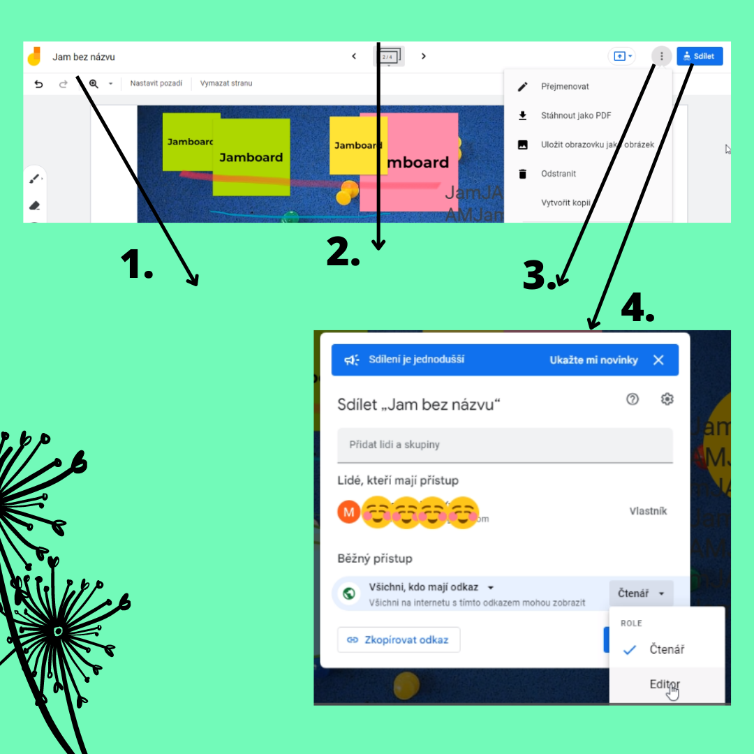 Jamboard úvod projektyveskole